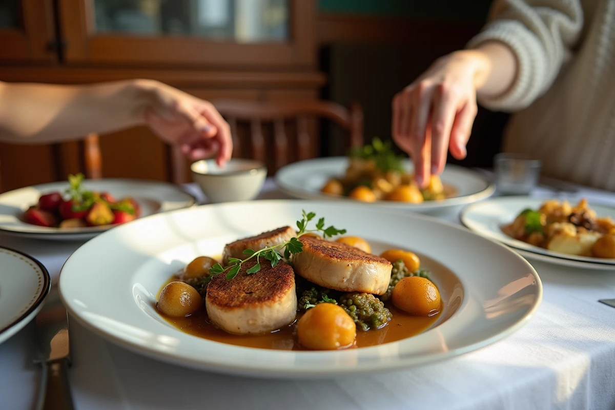 Gros plan sur une paupiette de veau entourée d